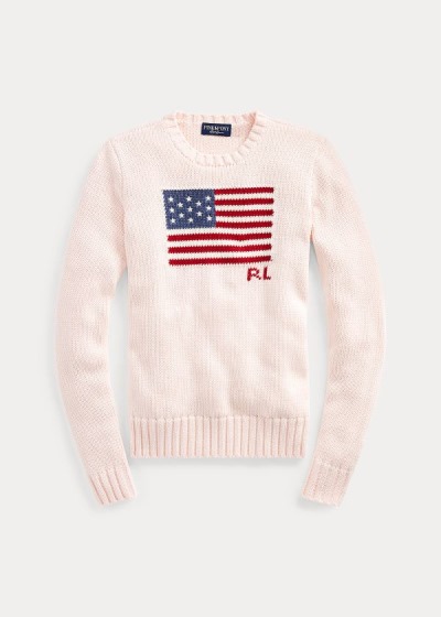 Suéter Ralph Lauren Pink Pony Flag Algodão Mulher 38946-TABH